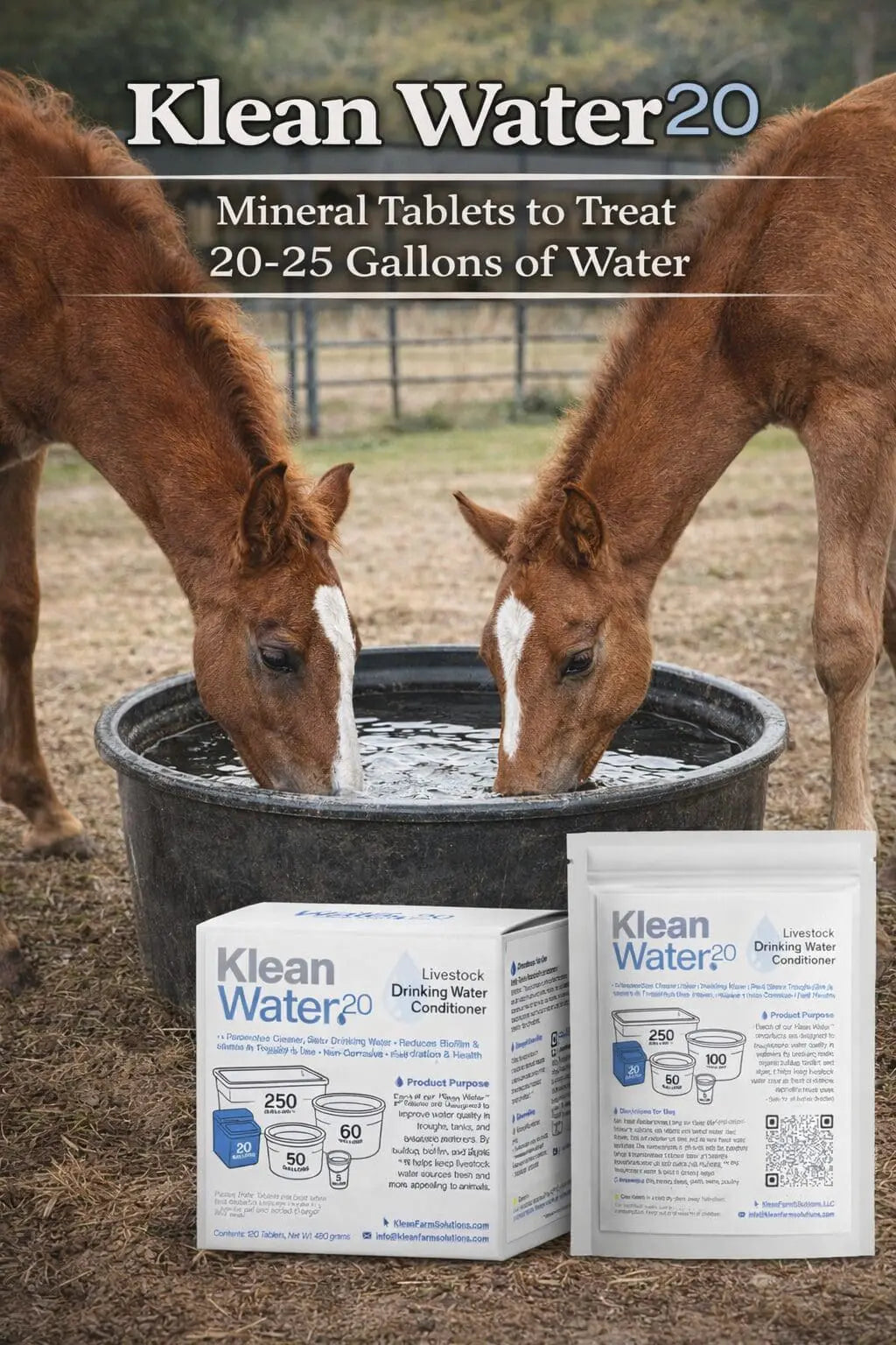 Klean Water™ 20 Gallon Mineral Water Treatment Tablets