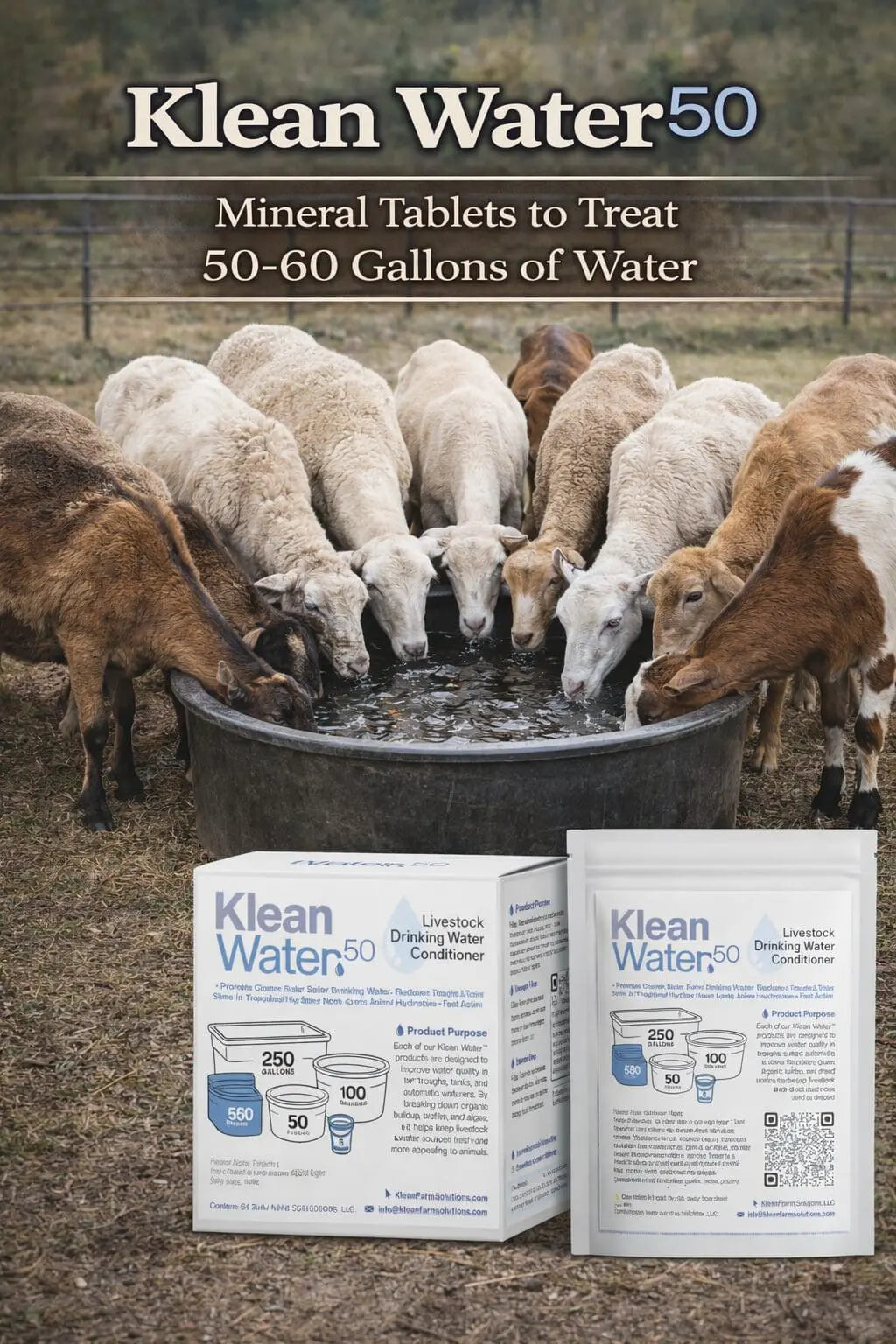 Klean Water™ 50 Gallon Mineral Water Treatment Tablets